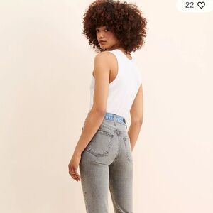 LE JEAN SABINE HIGH RISE STRAIGHt ANKLE Size 28 NWT